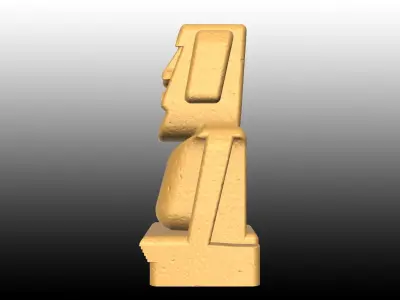 Aquarium Ornaments moai Free 3D print model