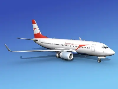 Boeing 737-700ER Austrian Airways 3D model