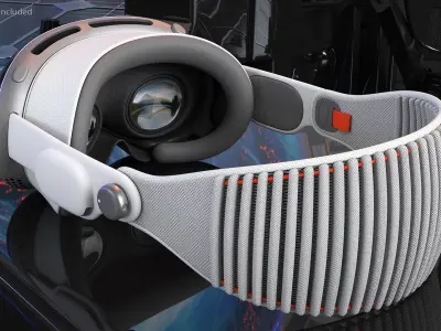 Mixed Reality Headset Apple Vision Pro 3D model