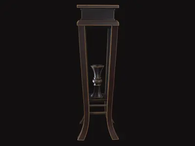 Medieval Furniture V07 Low-poly 3D model