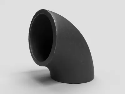 Elbow Pipe Short Radius 2 inches 3D model