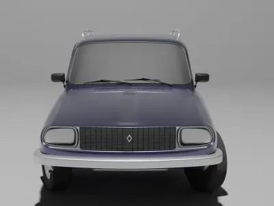 Renault Car Low Detail 3d Model Free 3D model