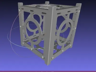 Cube Cube metal frame with two parts Free 3D print model