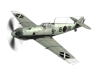 Messerschmitt - BF-109 E - 6-111 3D model