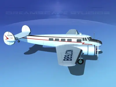 Lockheed L10 Electra Marshall 3D model