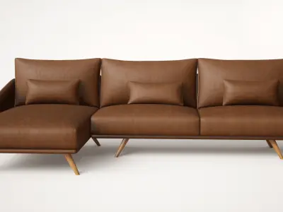 Costura Sectional  sofa Free 3D model