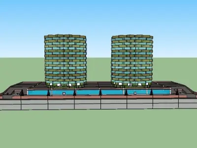 The Twin Pines 3D model