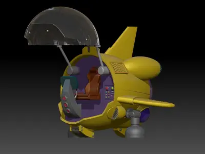 fan-art Dragon Ball Shf Bulma 991 Airship model kit 3D print model