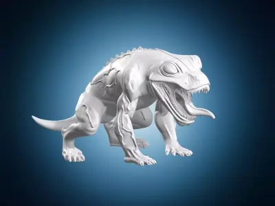 Venom Frog Monster Creature 3D print model