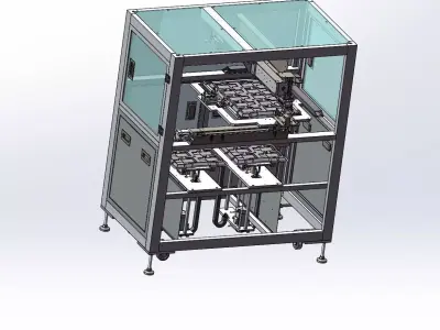 Loading and unloading of tray machine 3D model