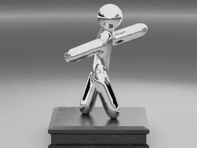 PBR Little Statue 3d Model Free low-poly 3D model