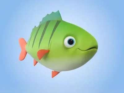 Perch Fish 3D model
