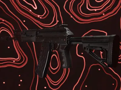 AK-12 Game-ready rifle Low-poly 3D model