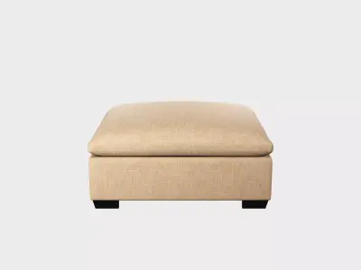 Eveline Ottoman Free 3D model