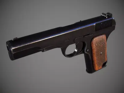 TT Pistol  Low-poly 3D model