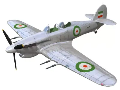 Hawker Hurricane Trainer MK2c 3D model
