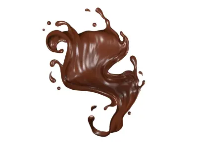 Chocolate Splash Free 004 3D model