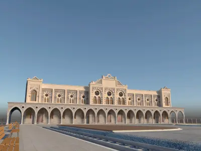 Old Train Station 3D model