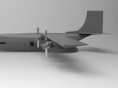 AC 130 guship Free 3D model