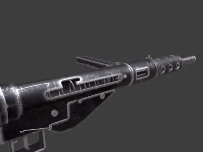 Sten MK 2 Submachine Gun Free low-poly 3D model