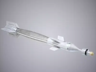 Military Missle Low-poly 3D model