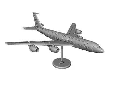 Boeing KC-135 Stratotanker 3D print model