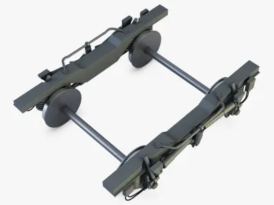 High speed train chassis v 1 3D model