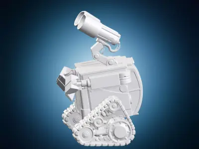Wall-e Robot Detailed Character Statue 3D print model