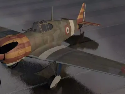 Bloch MB-152 C-1 3D model