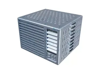 Metallic Air Conditioner Frame 3D model