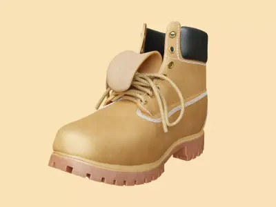 TIMBERLAND BOOT Free low-poly 3D model