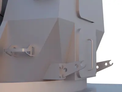 Phalanx CIWS Low-poly 3D model