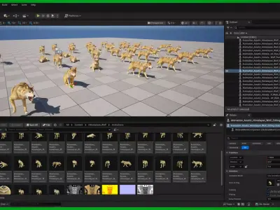 Himalayan Wolf Free low-poly 3D model