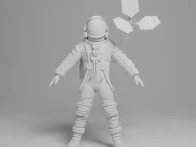 Explorer Astronaut Model  3D model