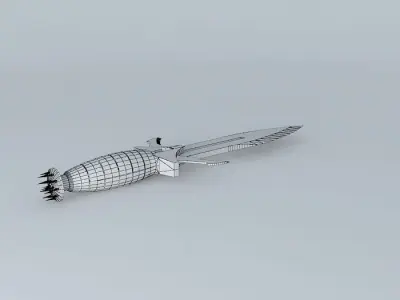 Phoenix Klingon Knife Free 3D model