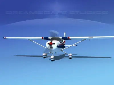 Cessna 172 Skyhawk 1967 V09 3D model