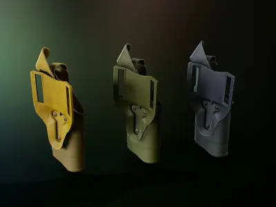 Safariland holster 2 Low-poly 3D model