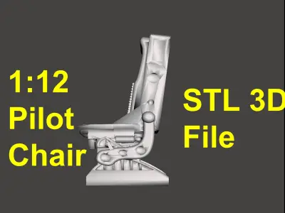 Legends Scale Pilot Seat for 3d Printing 3D print model