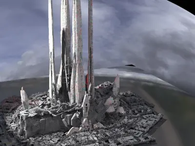 Star Base System towers 3D model