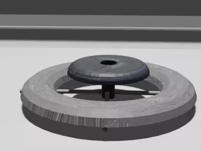 UFO Banki Free low-poly 3D model