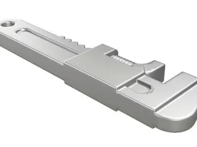 Spectacular Monkey Wrench Low-poly 3D model