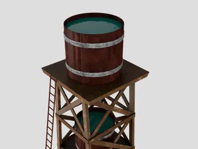 Water Tower 3D model