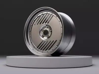L2P wheel Low-poly 3D model