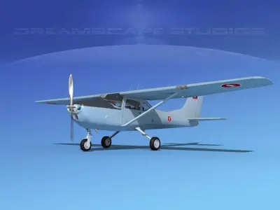 Cessna T-41 Mescalero Royal Lao AF 3D model