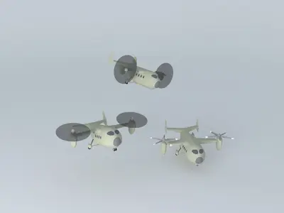 TILT ROTOR Free 3D model