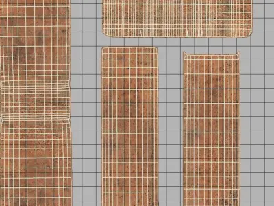 Bricks pack Low-poly 3D model