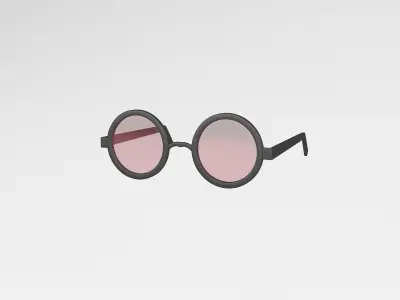 Cartoon Glasses v1 004 Low-poly 3D model