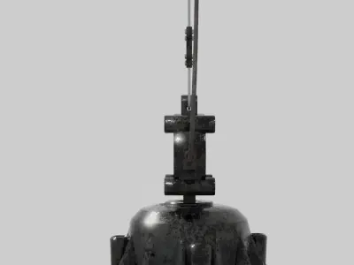 Industrial Lamp OMP-300 Low-poly 3D model