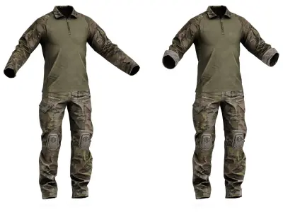 CRYE PRECISION COMBAT UNIFORM G4 Low-poly 3D model