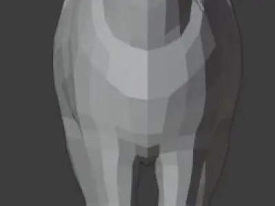 low poly 3d horse model Free 3D model